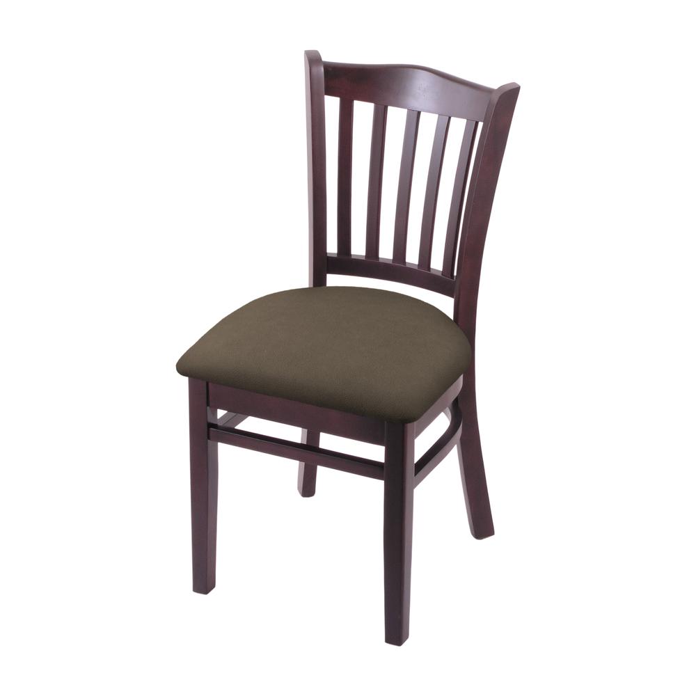 3120 18" Chair with Dark Cherry Finish and Canter Earth Seat. Picture 1