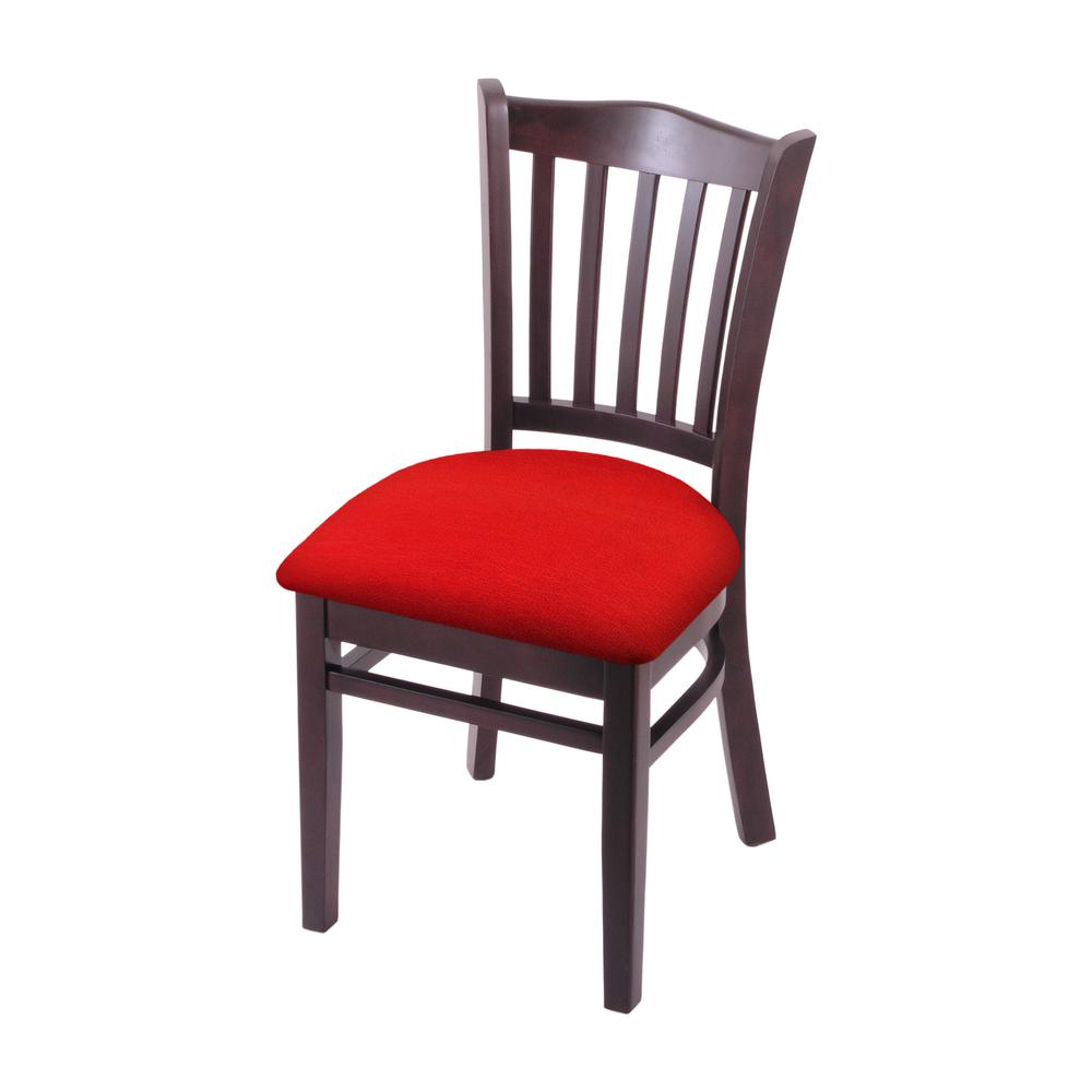 3120 18" Chair with Dark Cherry Finish and Canter Red Seat. The main picture.