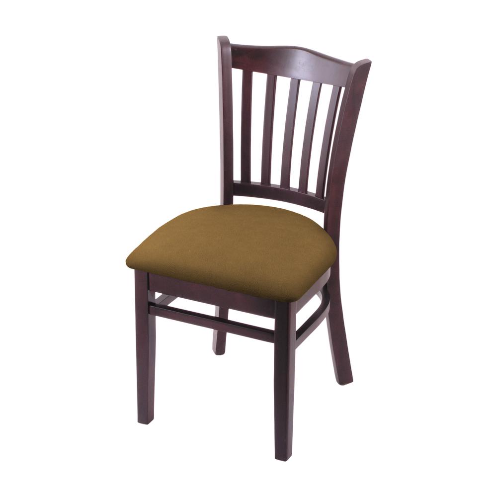 3120 18" Chair with Dark Cherry Finish and Canter Saddle Seat. Picture 1