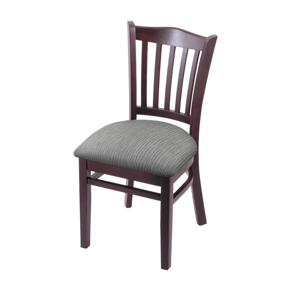 3120 18" Chair with Dark Cherry Finish and Graph Alpine Seat. Picture 1