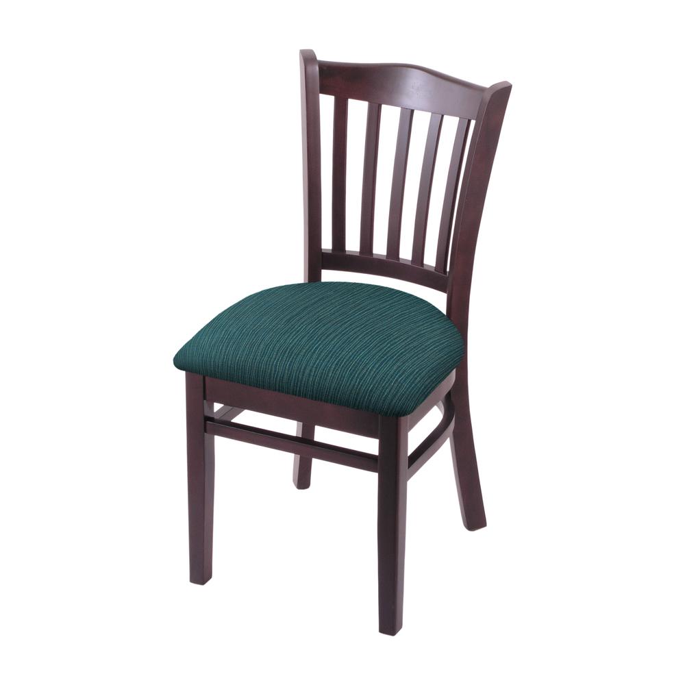 3120 18" Chair with Dark Cherry Finish and Graph Tidal Seat. Picture 1
