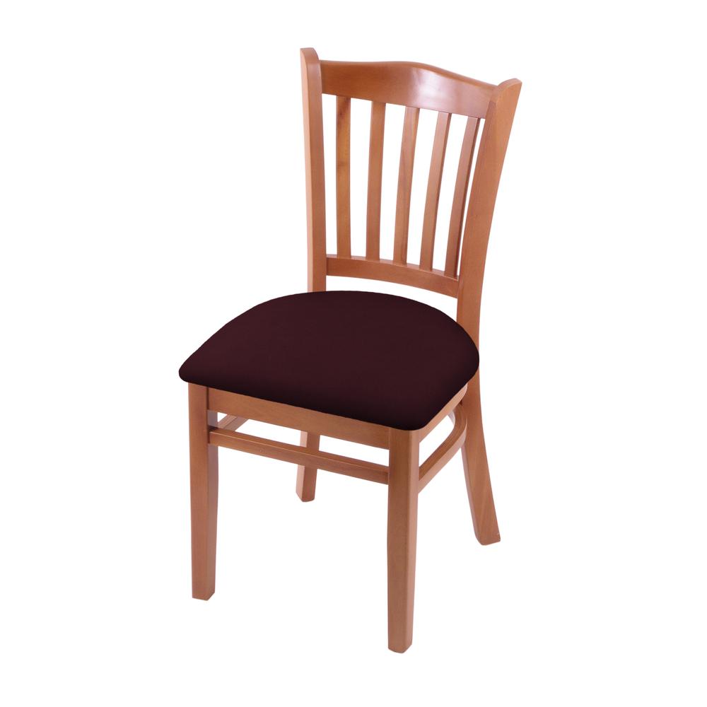 3120 18" Chair with Medium Finish and Canter Bordeaux Seat. Picture 1