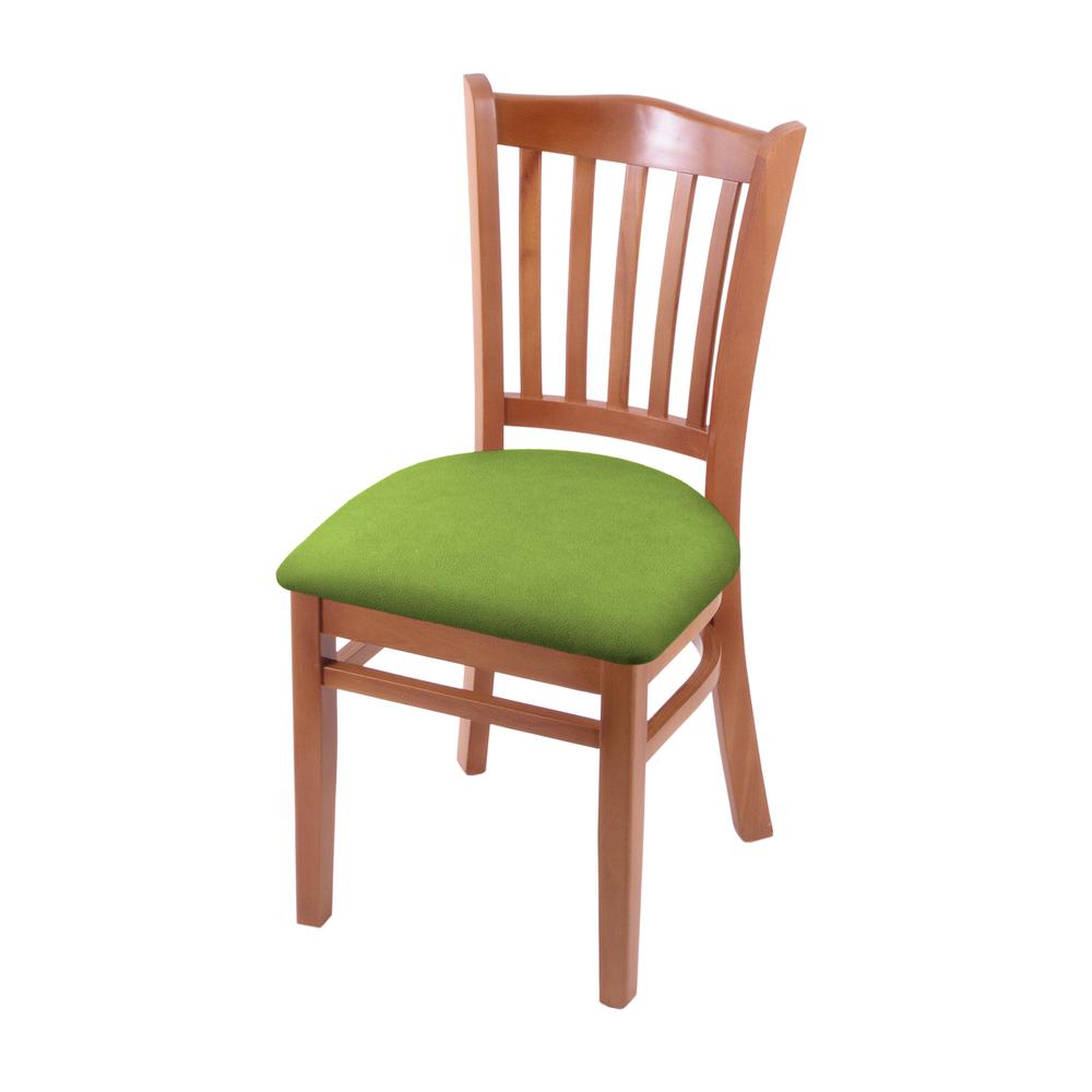 3120 18" Chair with Medium Finish and Canter Kiwi Green Seat. Picture 1