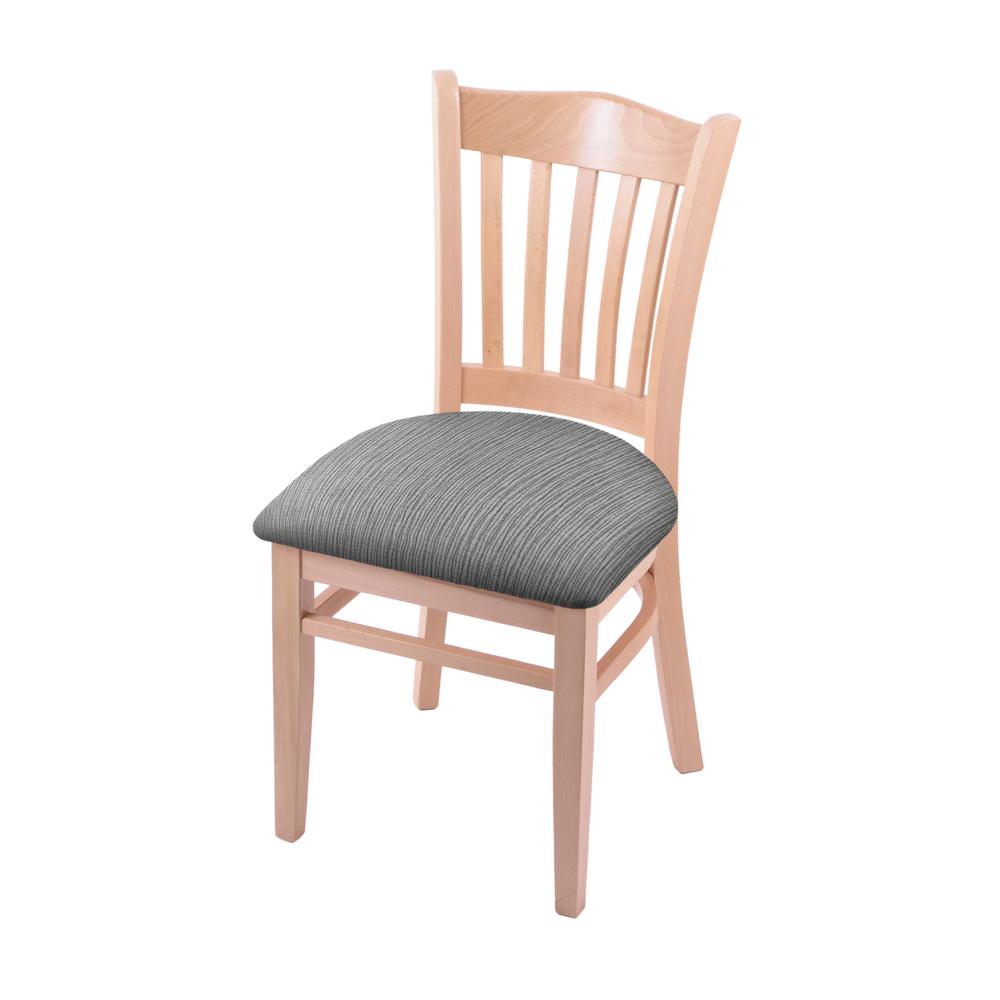 3120 18" Chair with Natural Finish and Graph Alpine Seat. Picture 1
