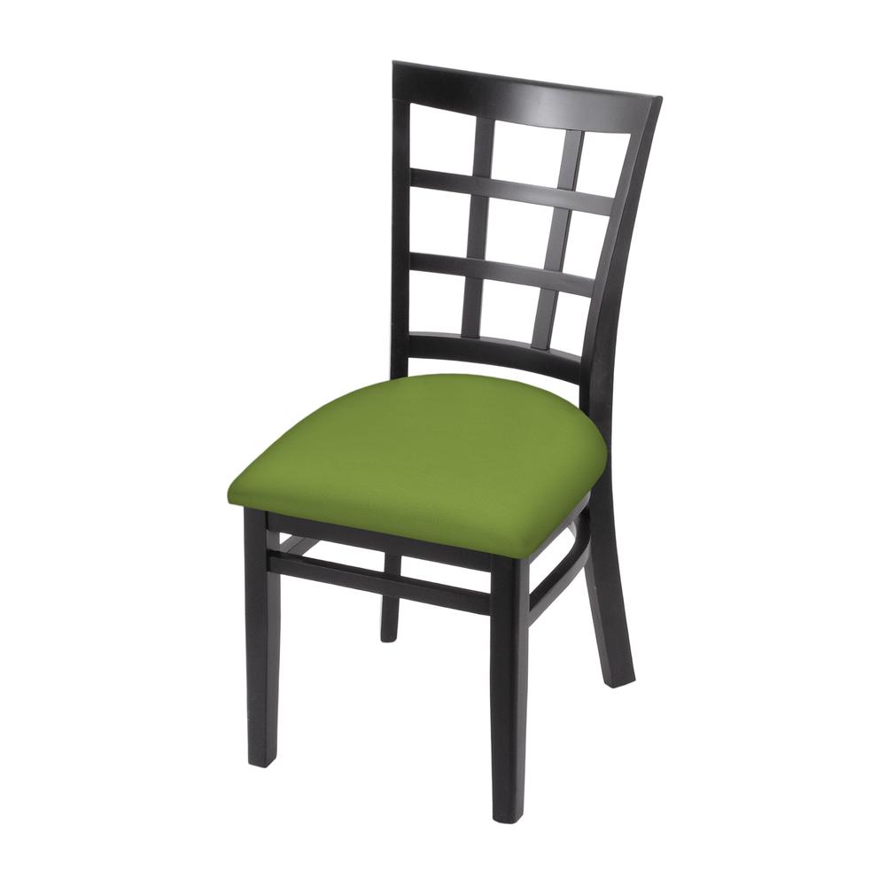 3130 18" Chair with Black Finish and Canter Kiwi Green Seat. Picture 1