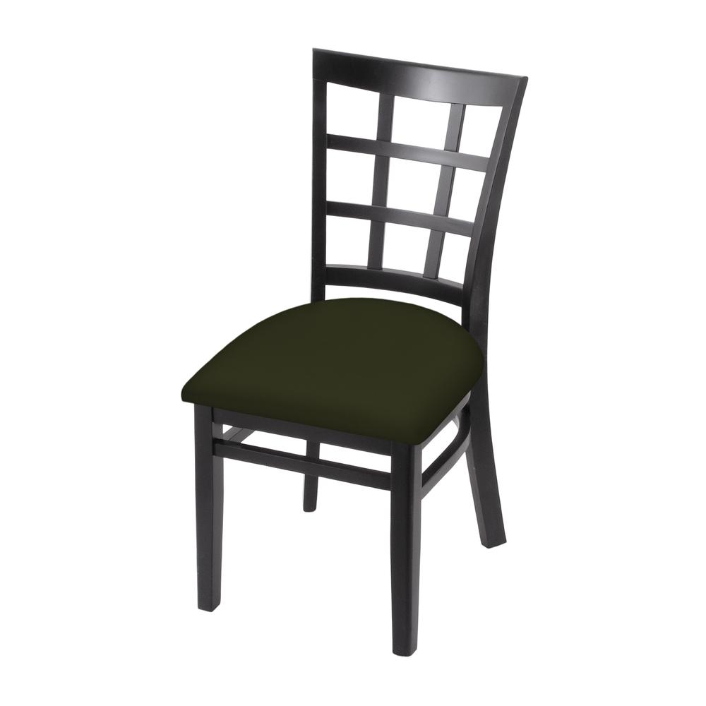 3130 18" Chair with Black Finish and Canter Pine Seat. Picture 1