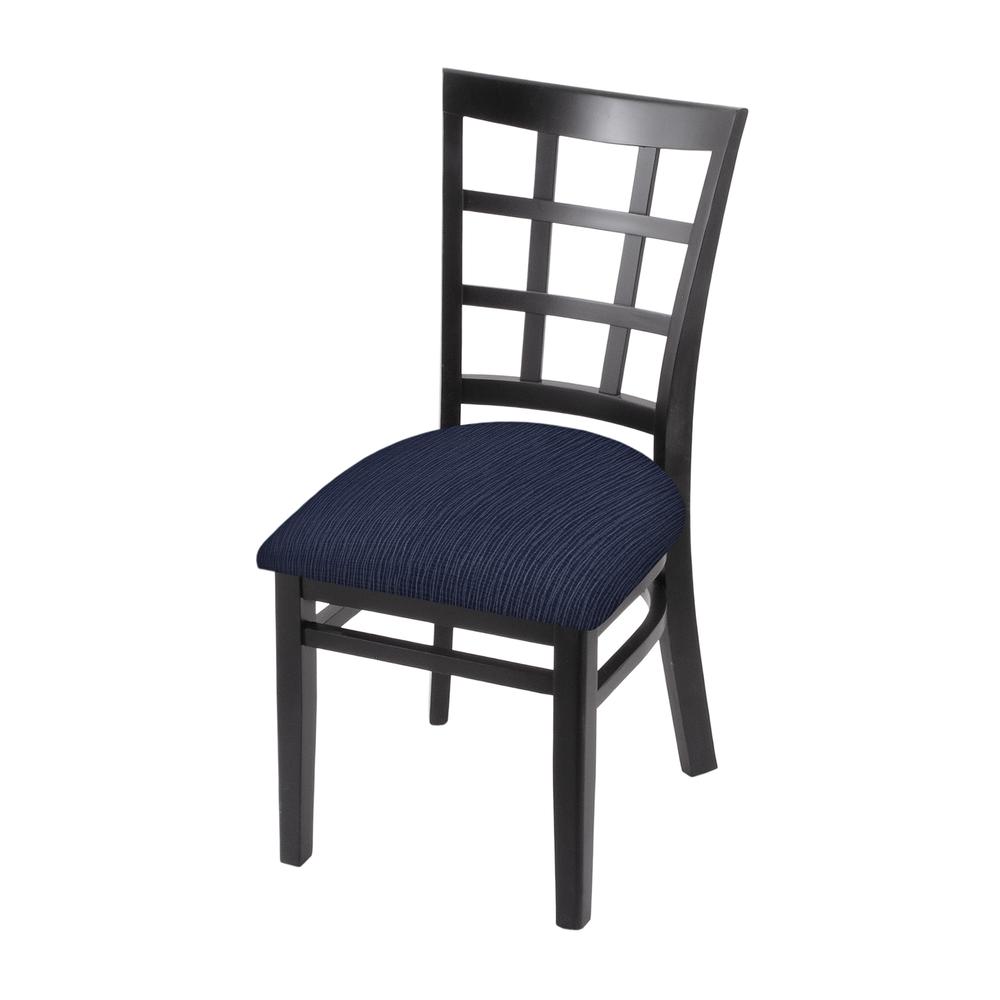 3130 18" Chair with Black Finish and Graph Anchor Seat. Picture 1