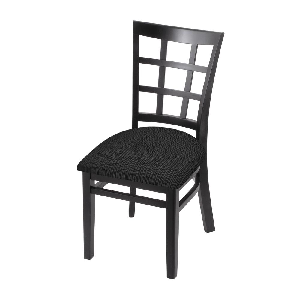 3130 18" Chair with Black Finish and Graph Coal Seat. Picture 1