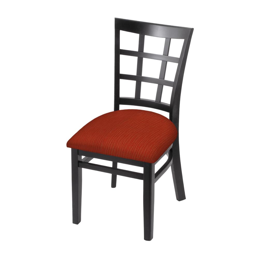 3130 18" Chair with Black Finish and Graph Poppy Seat. Picture 1
