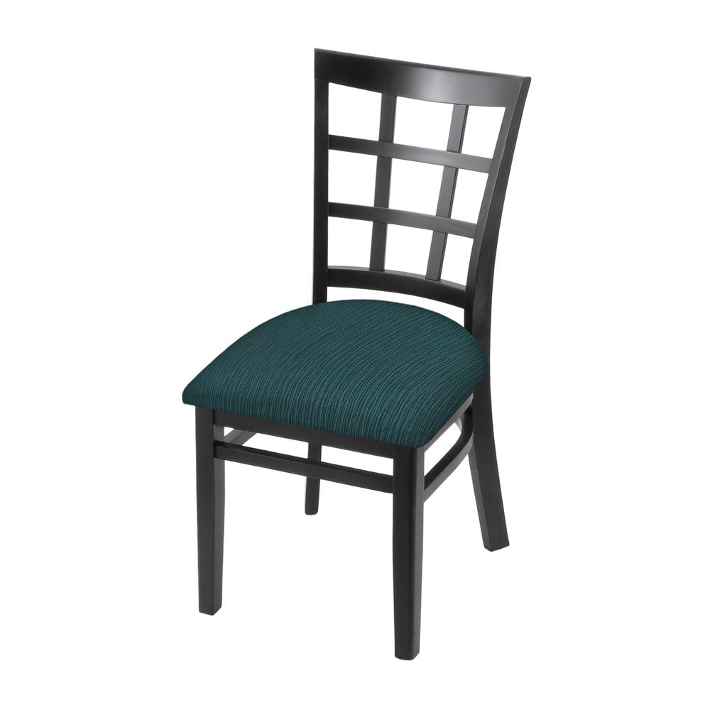 3130 18" Chair with Black Finish and Graph Tidal Seat. Picture 1
