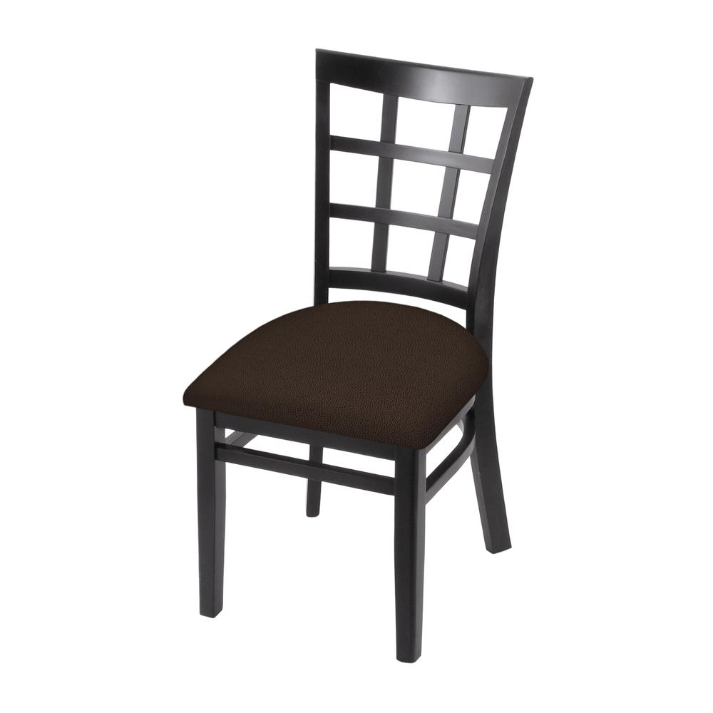 3130 18" Chair with Black Finish and Rein Coffee Seat. The main picture.