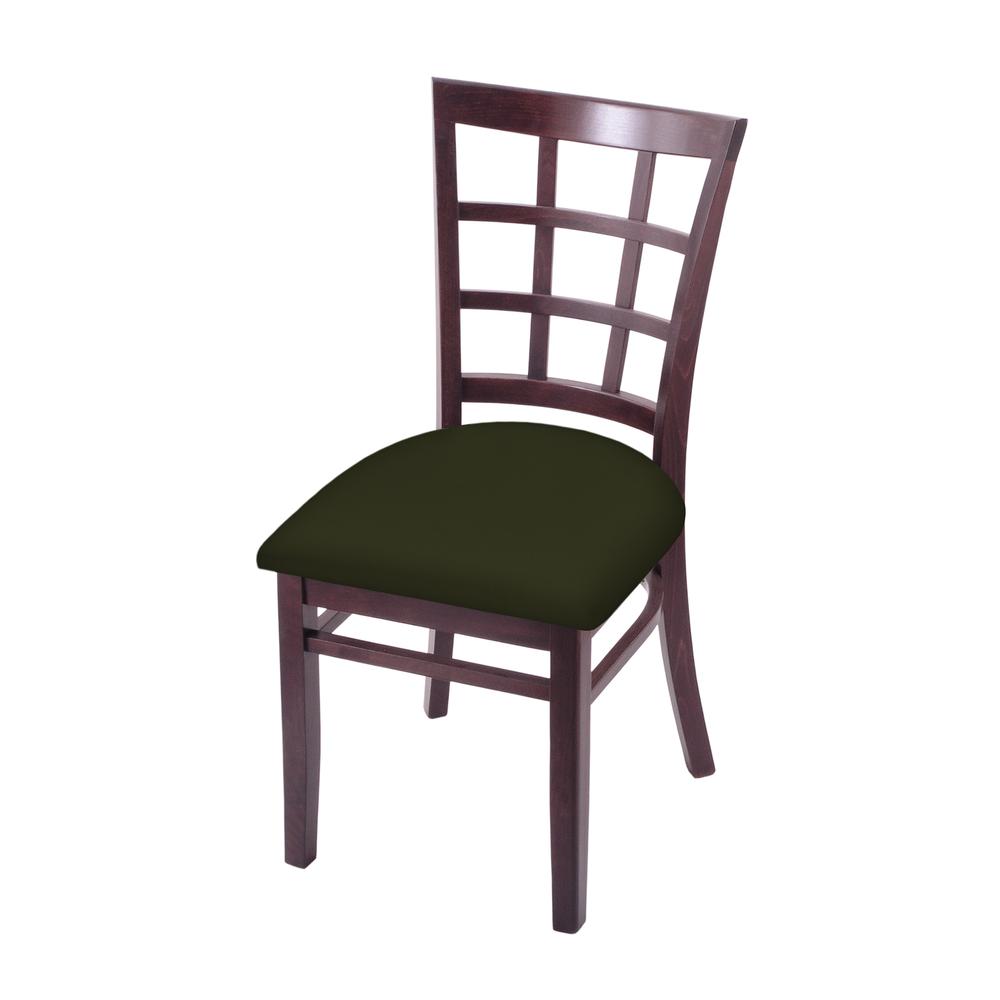 3130 18" Chair with Dark Cherry Finish and Canter Pine Seat. The main picture.