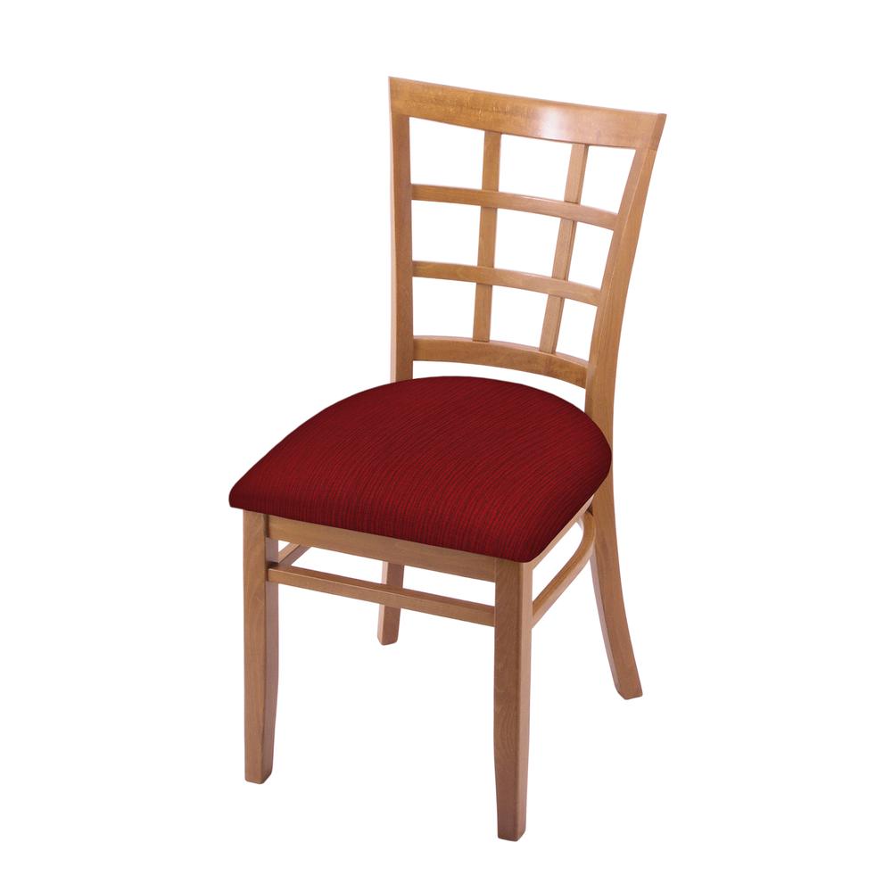 3130 18" Chair with Medium Finish and Graph Ruby Seat. Picture 1