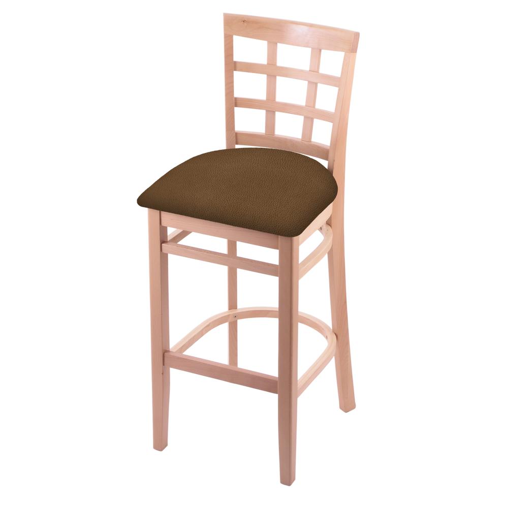 3130 25" Counter Stool with Natural Finish and Rein Thatch Seat. Picture 1
