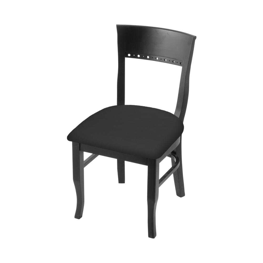 3160 18" Chair with Black Finish and Canter Iron Seat. Picture 1