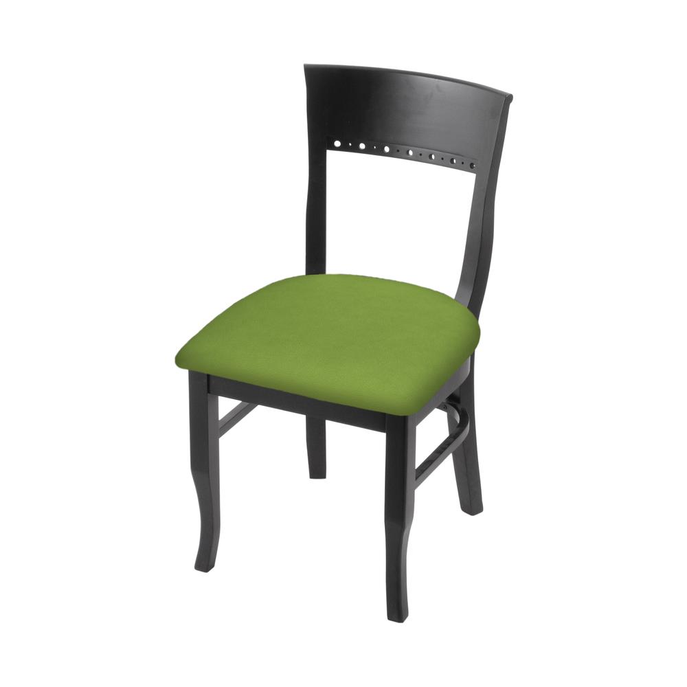 3160 18" Chair with Black Finish and Canter Kiwi Green Seat. Picture 1