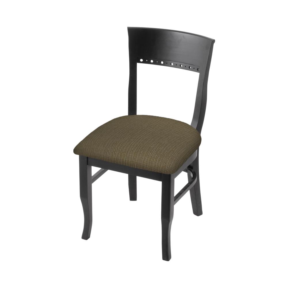 3160 18" Chair with Black Finish and Graph Cork Seat. Picture 1