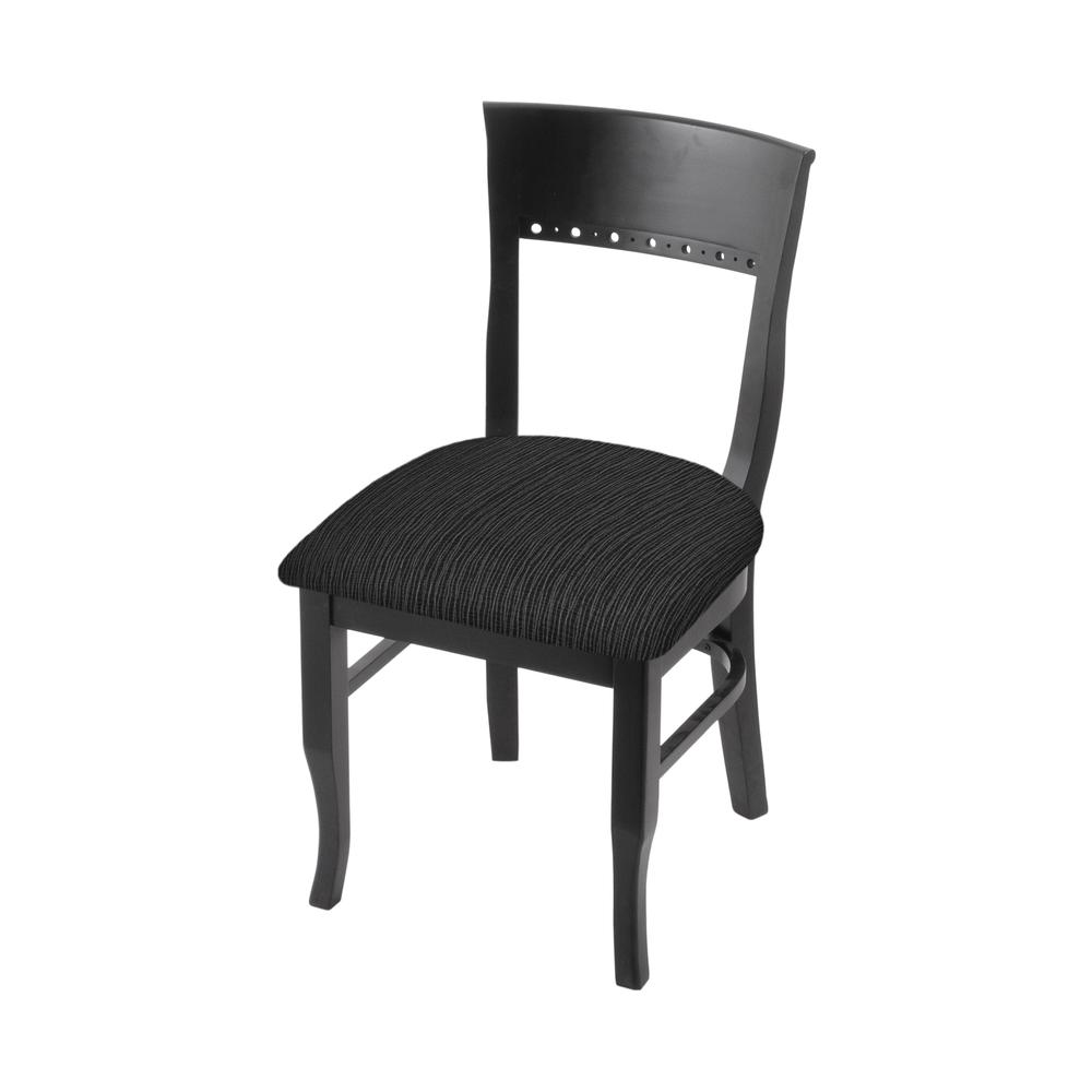 3160 18" Chair with Black Finish and Graph Coal Seat. Picture 1
