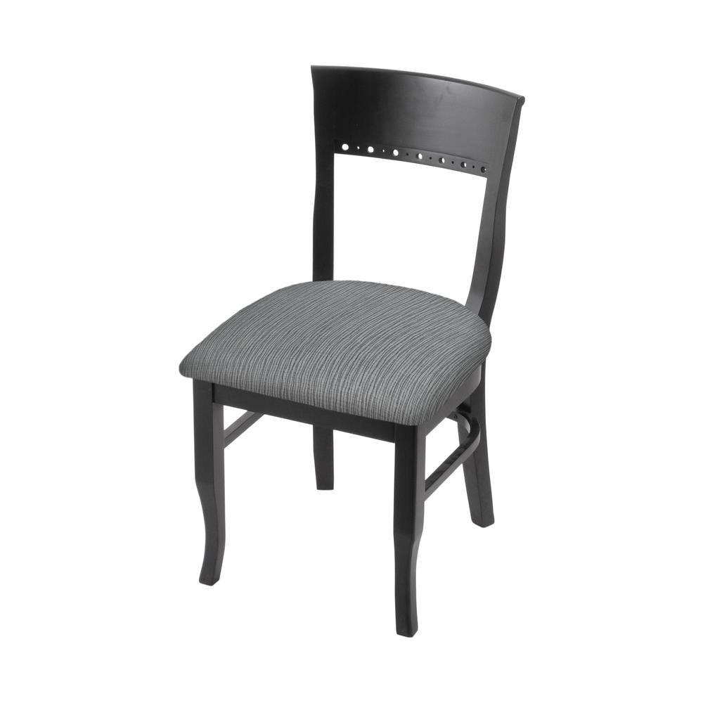 3160 18" Chair with Black Finish and Graph Alpine Seat. Picture 1