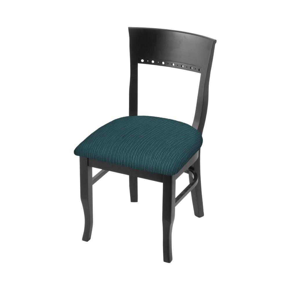 3160 18" Chair with Black Finish and Graph Tidal Seat. Picture 1
