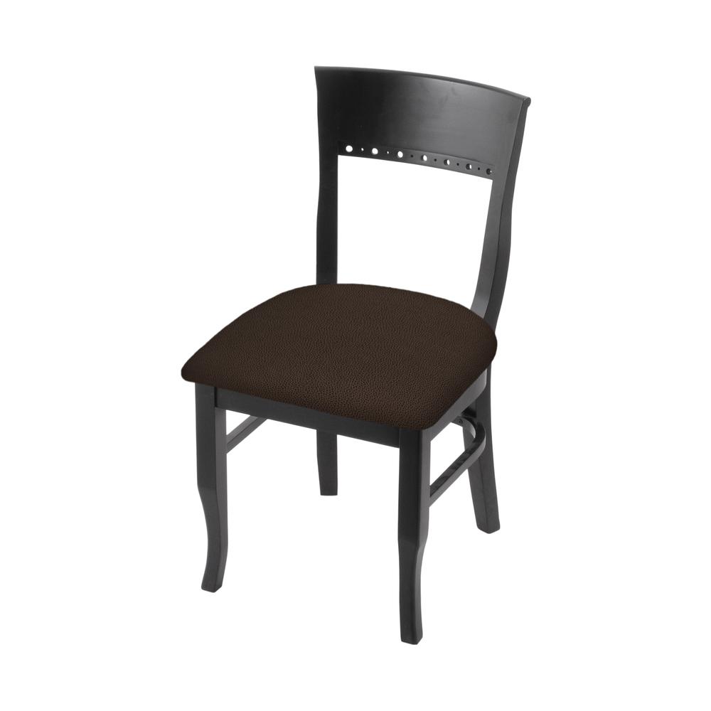 3160 18" Chair with Black Finish and Rein Coffee Seat. Picture 1