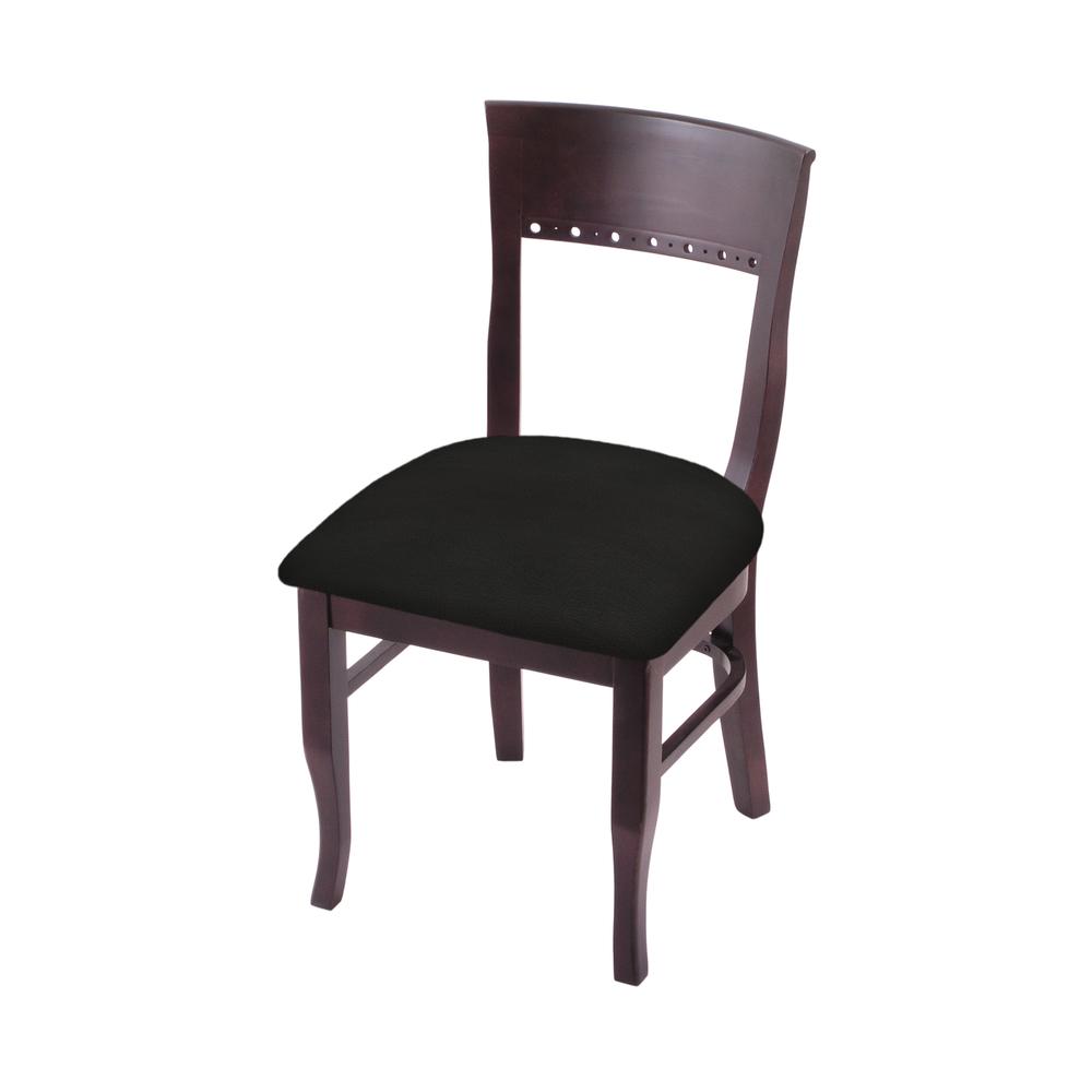 3160 18" Chair with Dark Cherry Finish and Canter Espresso Seat. Picture 1