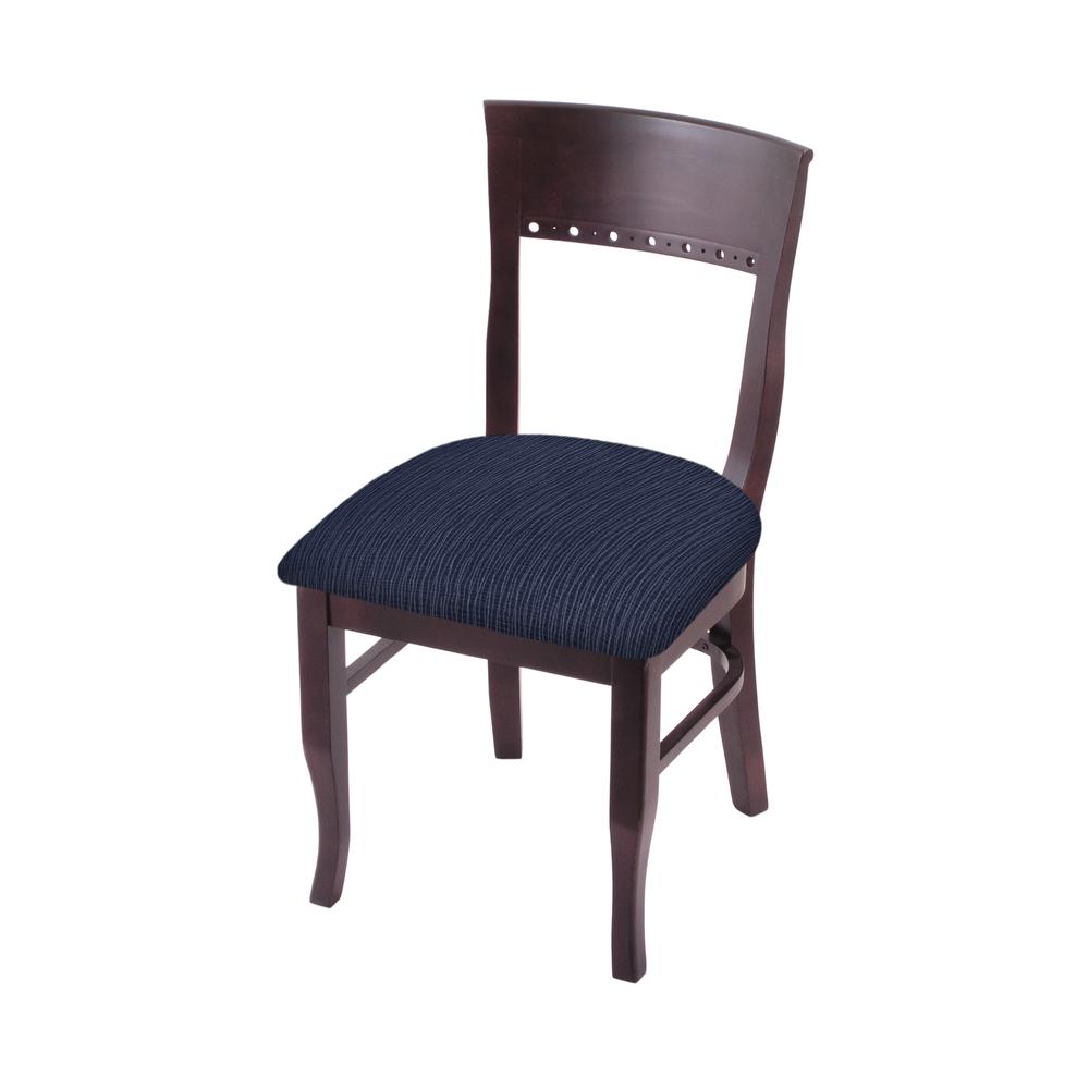 3160 18" Chair with Dark Cherry Finish and Graph Anchor Seat. Picture 1