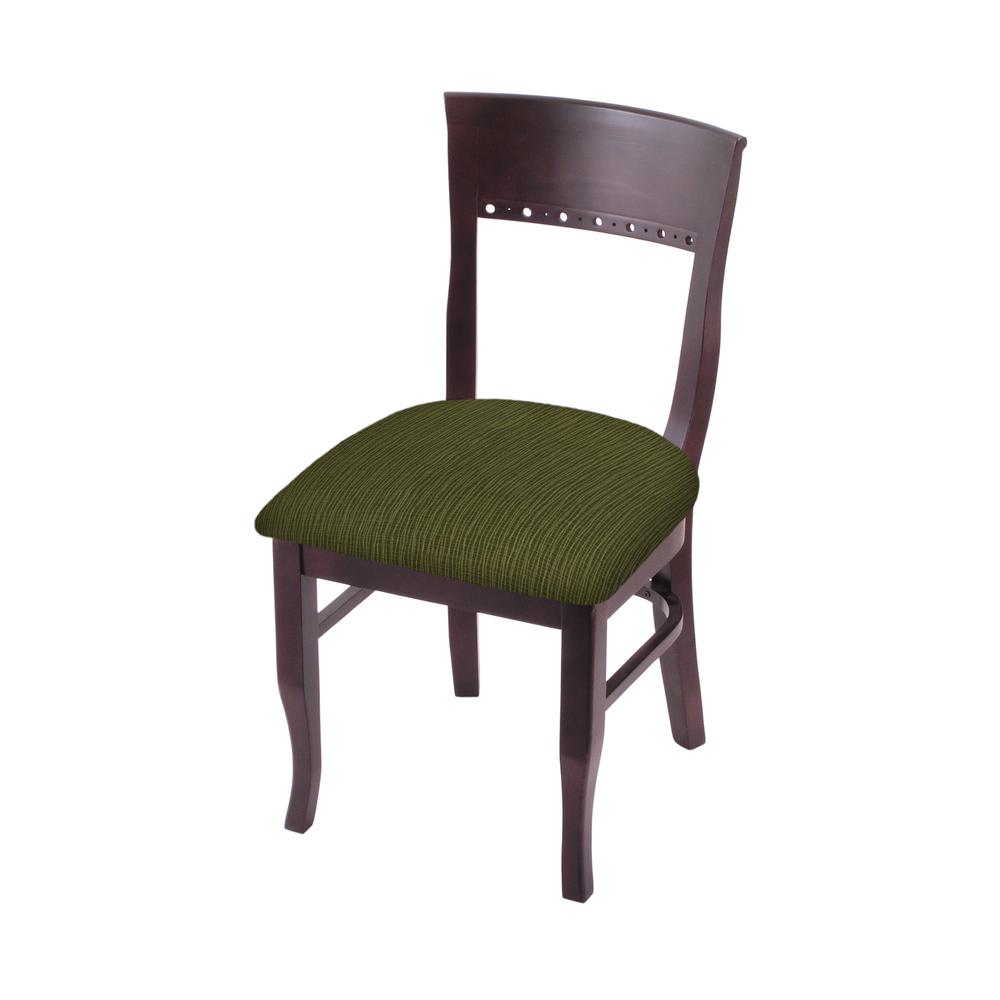 3160 18" Chair with Dark Cherry Finish and Graph Parrot Seat. Picture 1