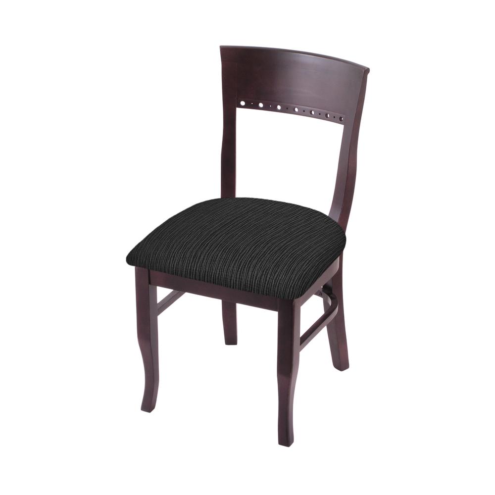 3160 18" Chair with Dark Cherry Finish and Graph Coal Seat. Picture 1