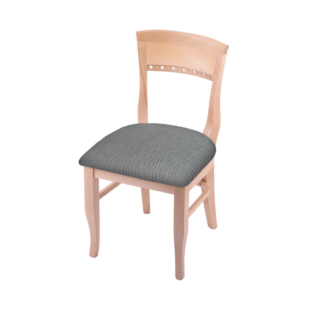 3160 18" Chair with Natural Finish and Graph Alpine Seat. Picture 1