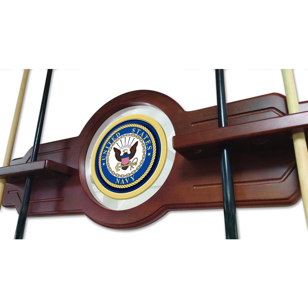 U.S. Navy Cue Rack in Chardonnay Finish. Picture 3
