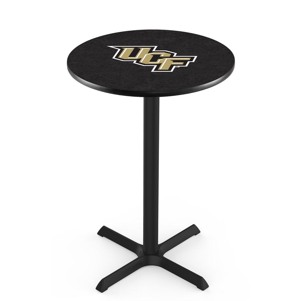 L211 University of Central Florida 42' Tall - 36' Top Pub Table w/ Black Wrinkle Finish. Picture 1