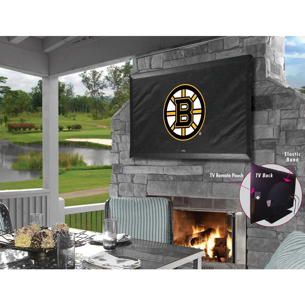 Boston Bruins TV Cover (TV sizes 60"-65") by Covers by HBS. Picture 1
