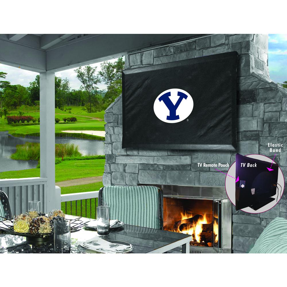 Brigham Young TV Cover (TV sizes 60"-65") by Covers by HBS. Picture 1