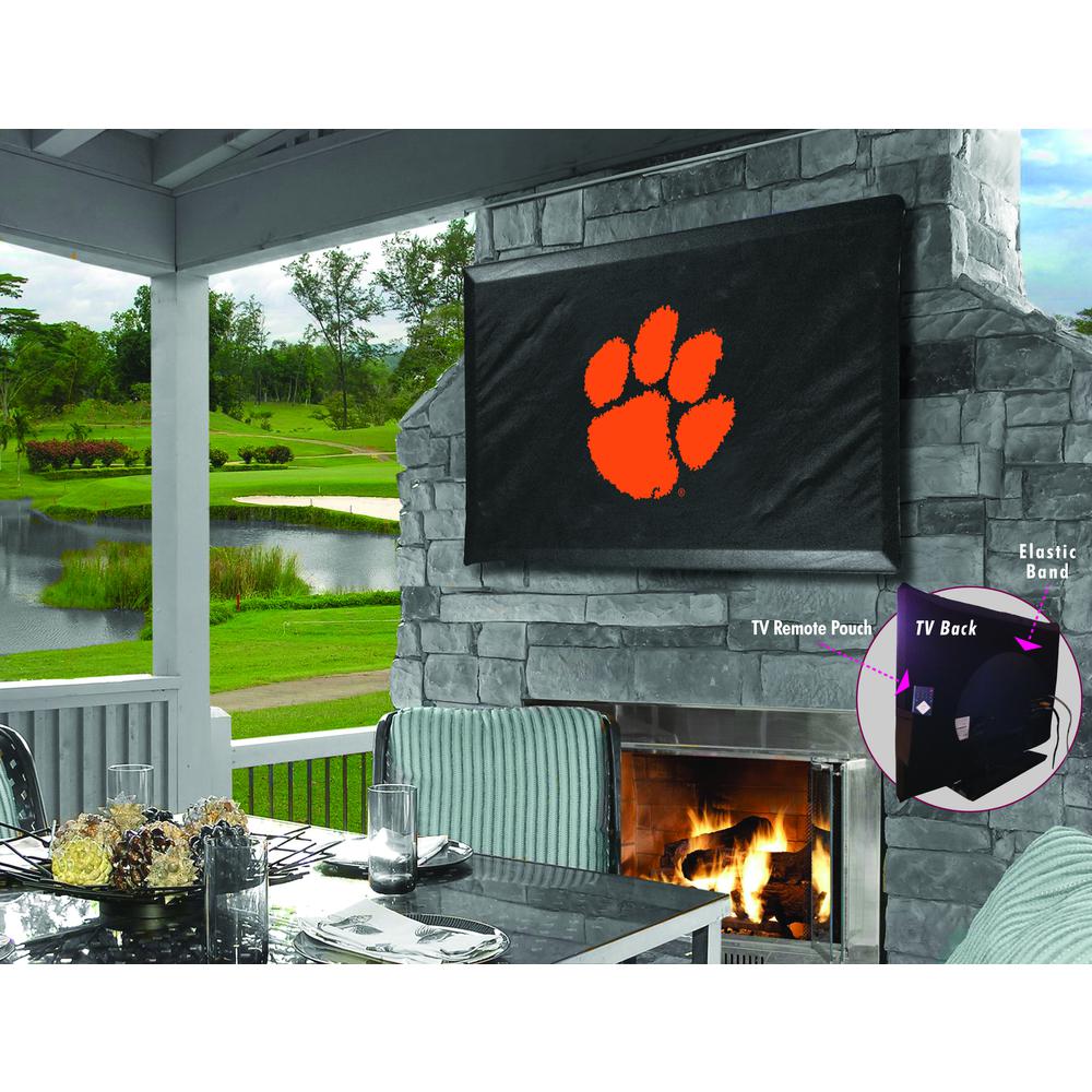 Clemson TV Cover (TV sizes 60"-65") by Covers by HBS. Picture 1