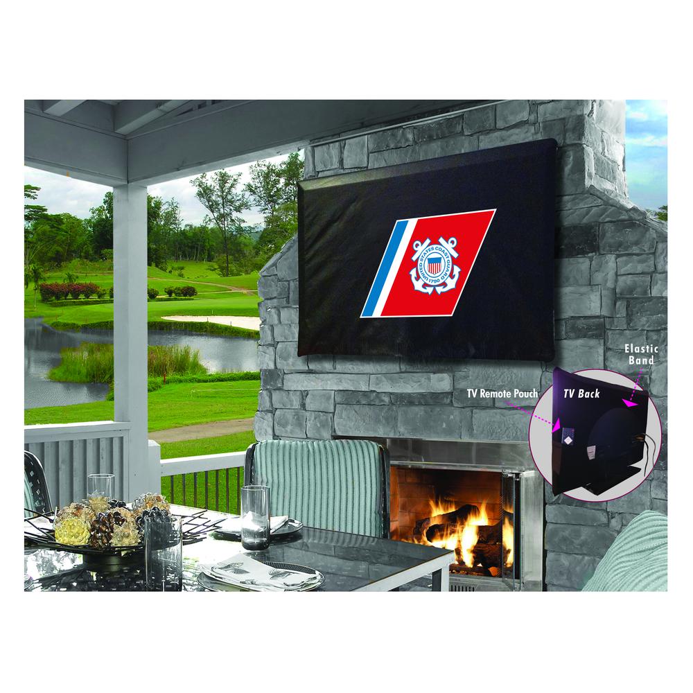 U.S. Coast Guard TV Cover (TV sizes 60"-65") by Covers by HBS. Picture 1