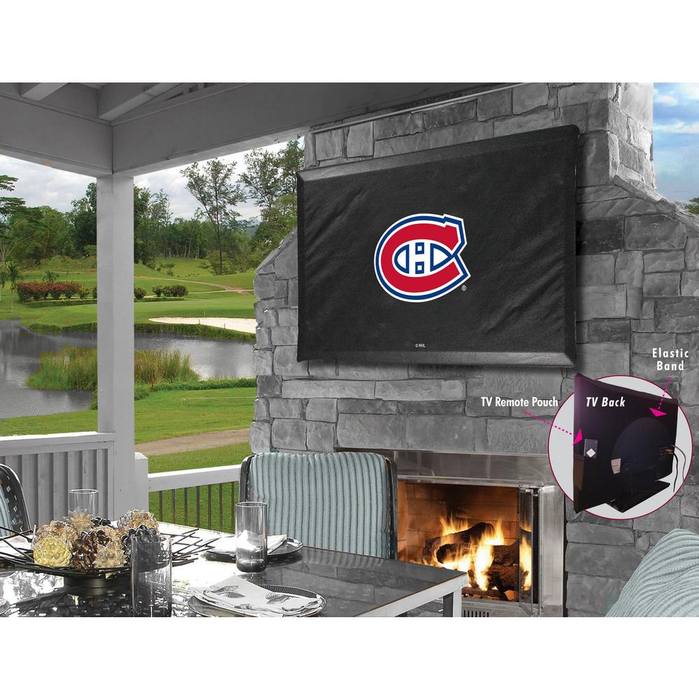 Montreal Canadiens TV Cover (TV sizes 60"-65") by Covers by HBS. Picture 1