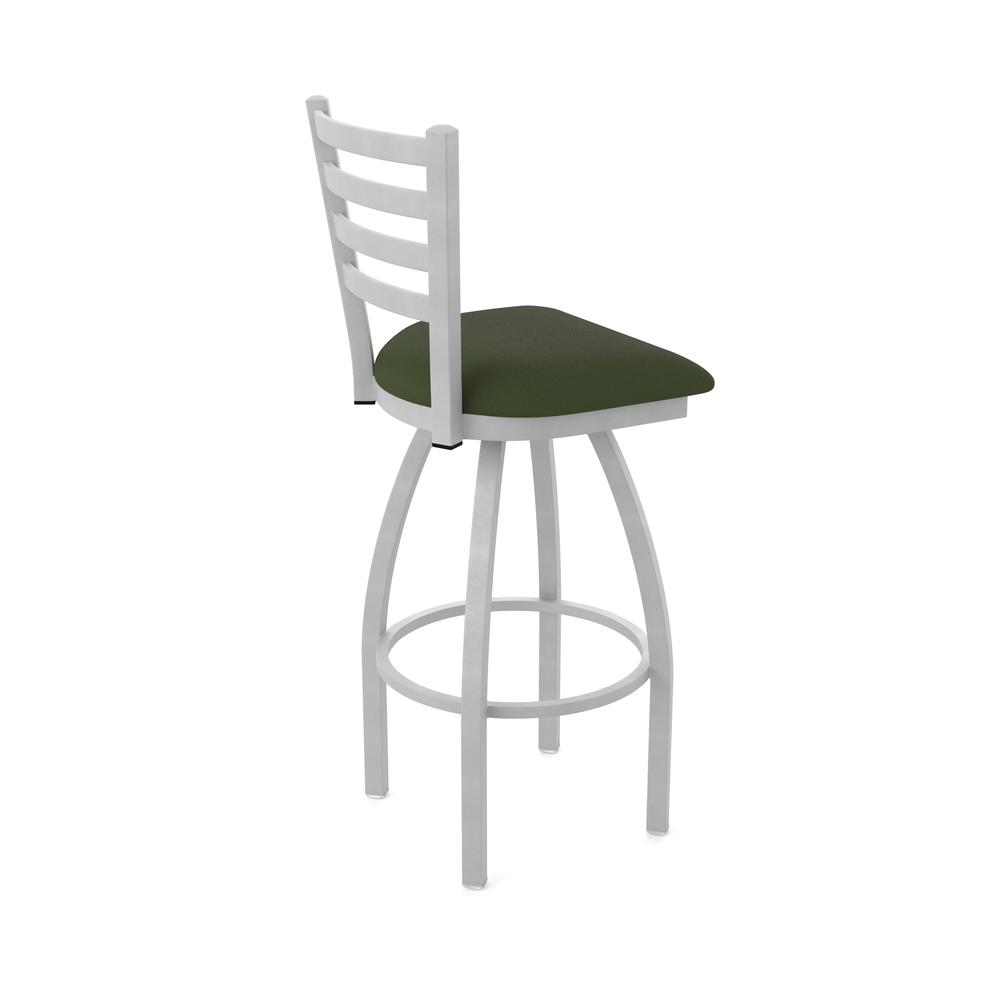 410 Jackie 36" Swivel Bar Stool with Anodized Nickel Finish and Canter Pine Seat. Picture 2