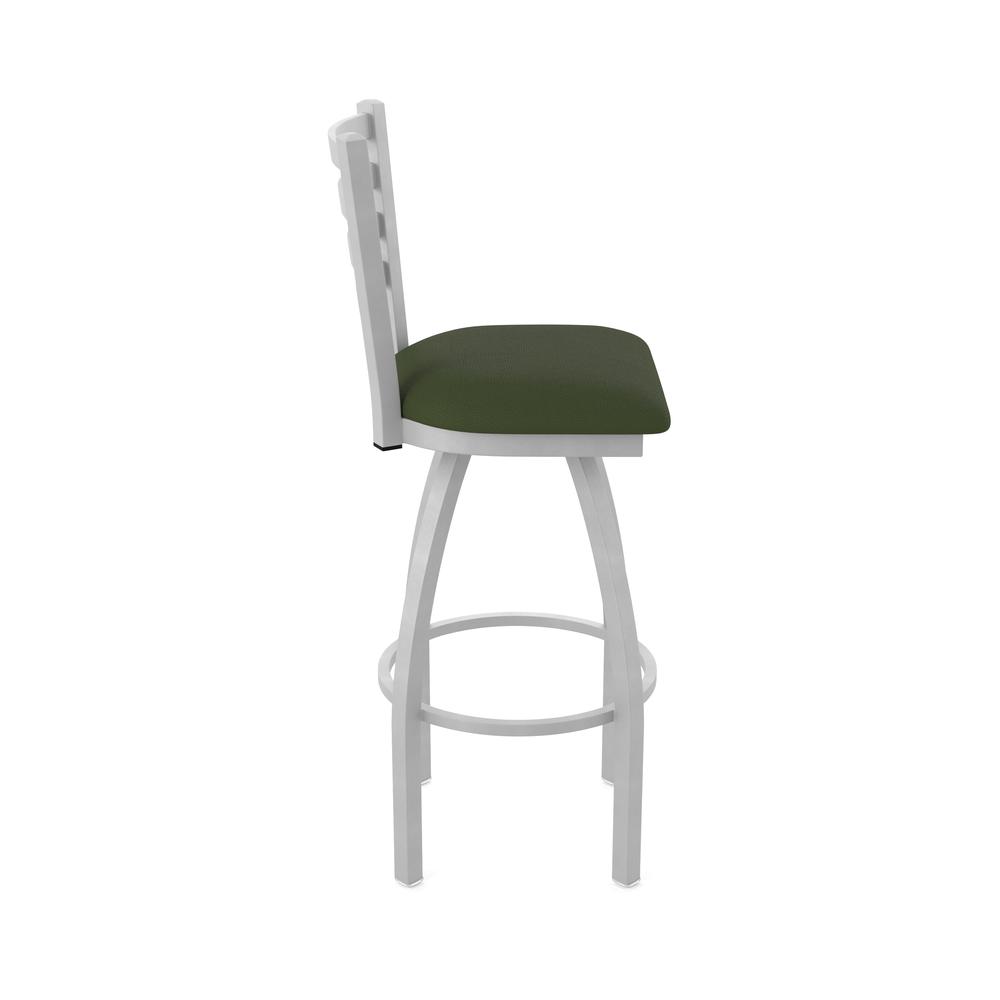410 Jackie 36" Swivel Bar Stool with Anodized Nickel Finish and Canter Pine Seat. Picture 4