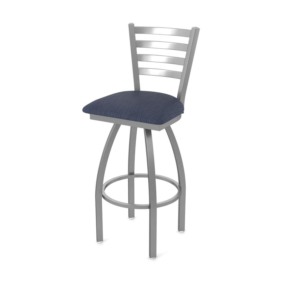 410 Jackie Stainless Steel 25" Swivel Counter Stool with Graph Anchor Seat. Picture 1
