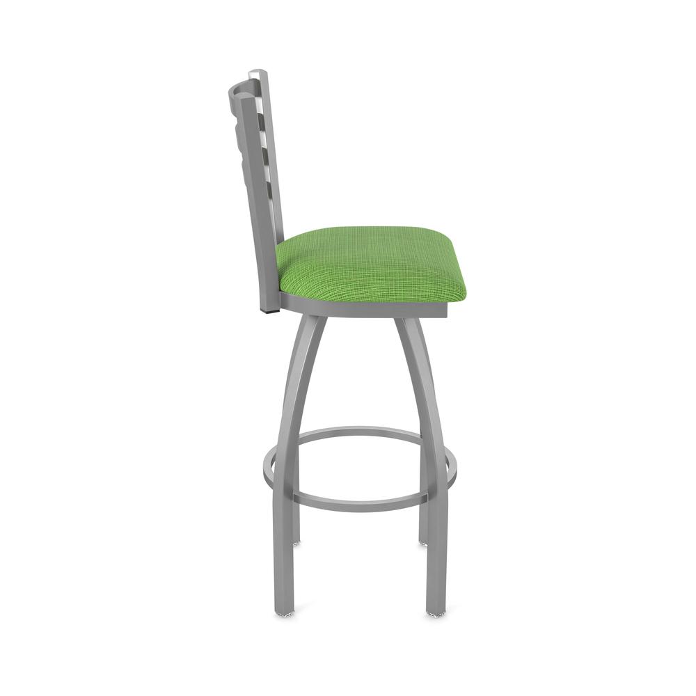 410 Jackie Stainless Steel 25" Swivel Counter Stool with Graph Parrot Seat. Picture 4