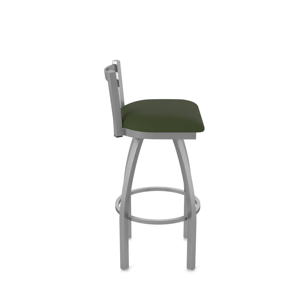 411 Jackie Low Back Stainless Steel 25" Swivel Counter Stool with Canter Pine Seat. Picture 3