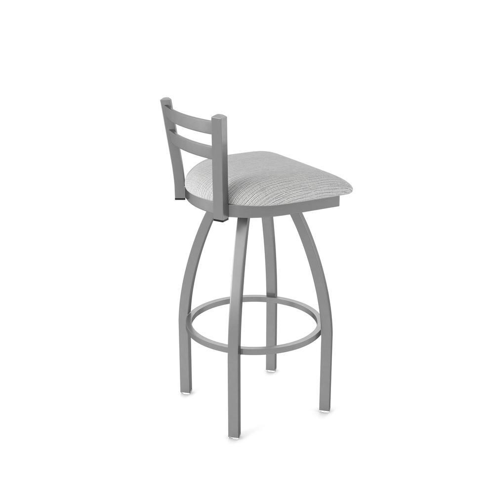 411 Jackie Low Back Stainless Steel 25" Swivel Counter Stool with Graph Alpine Seat. Picture 2