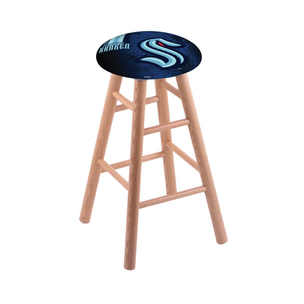 Seattle Kraken Extra-Tall Bar Stool RC36OSNat03SeaKrk. Picture 1
