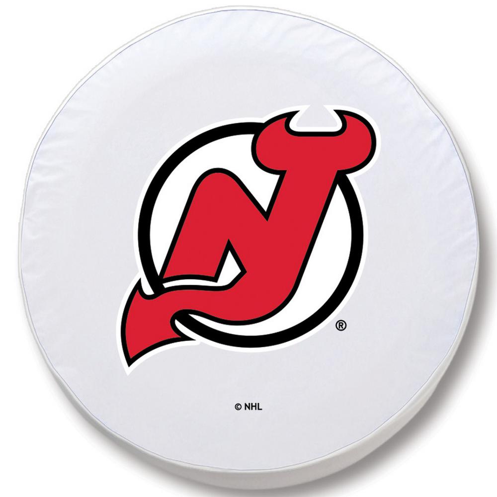 30 x 10 New Jersey Devils Tire Cover. Picture 1