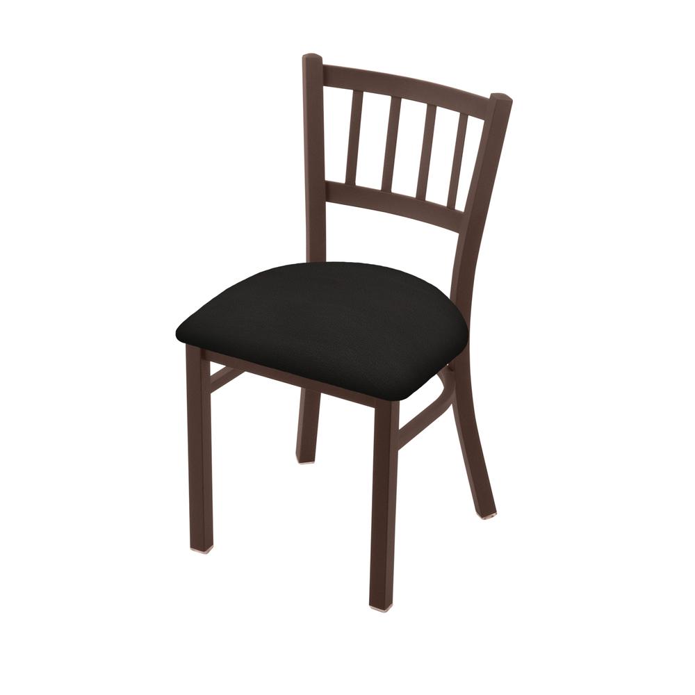 610 Contessa 18" Chair with Bronze Finish and Canter Espresso Seat. Picture 1