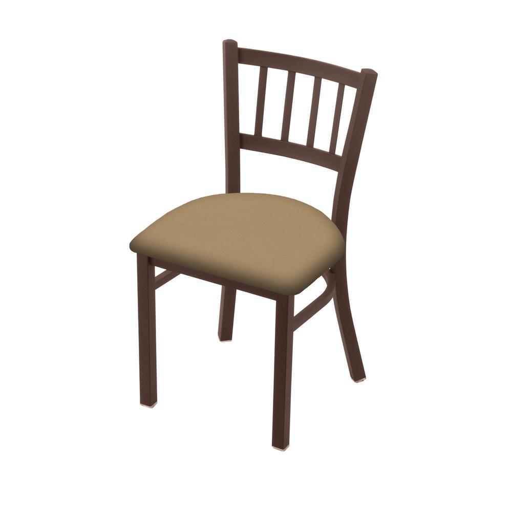 610 Contessa 18" Chair with Bronze Finish and Canter Sand Seat. Picture 1