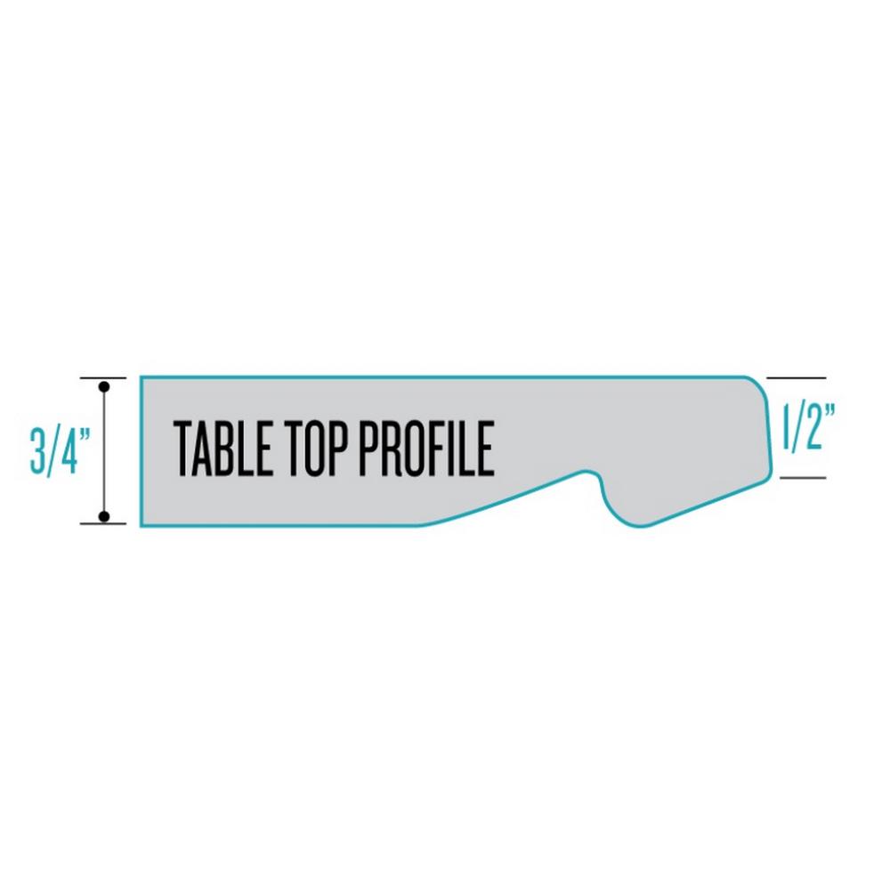 Two 42" Tall OD211EB Indoor/Outdoor All-Season Table Bases with a 30" x 48" White Marble Top. Picture 4