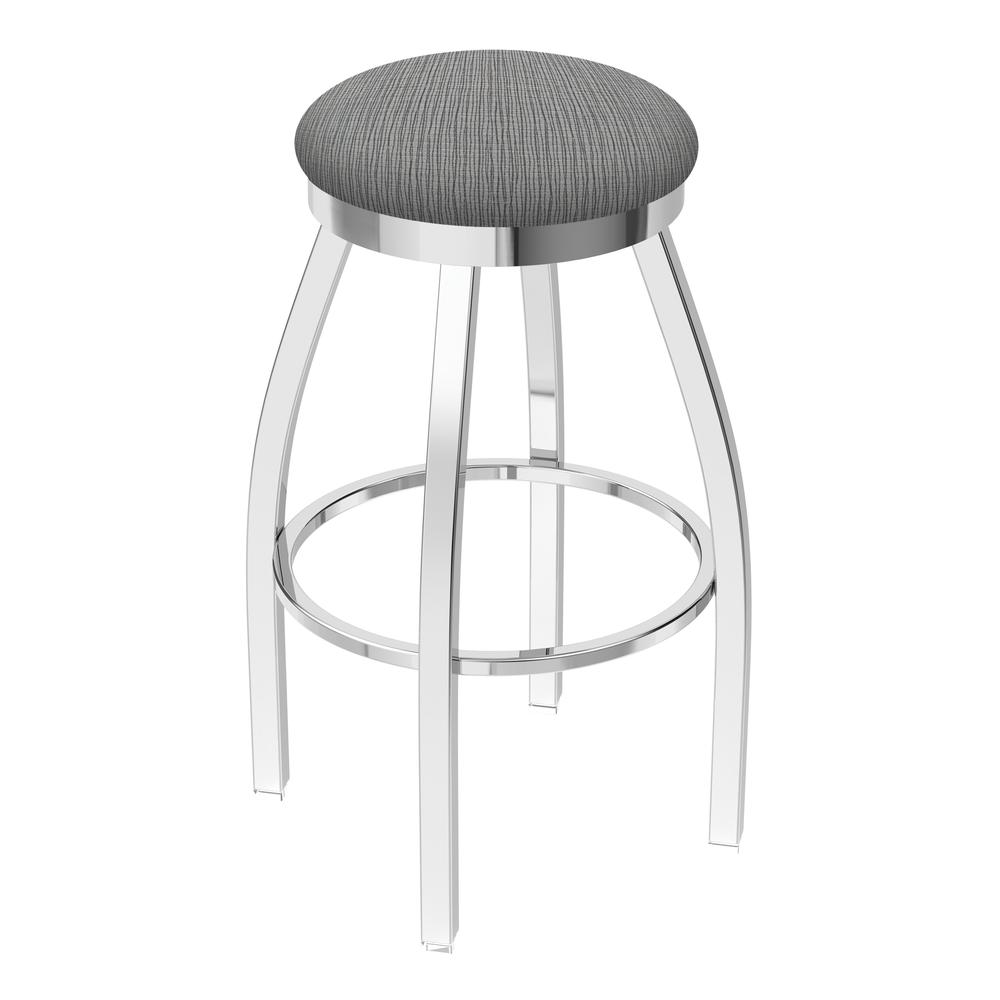 802 Misha 36" Swivel Extra Tall Bar Stool with Chrome Finish and Graph Alpine Seat. Picture 1