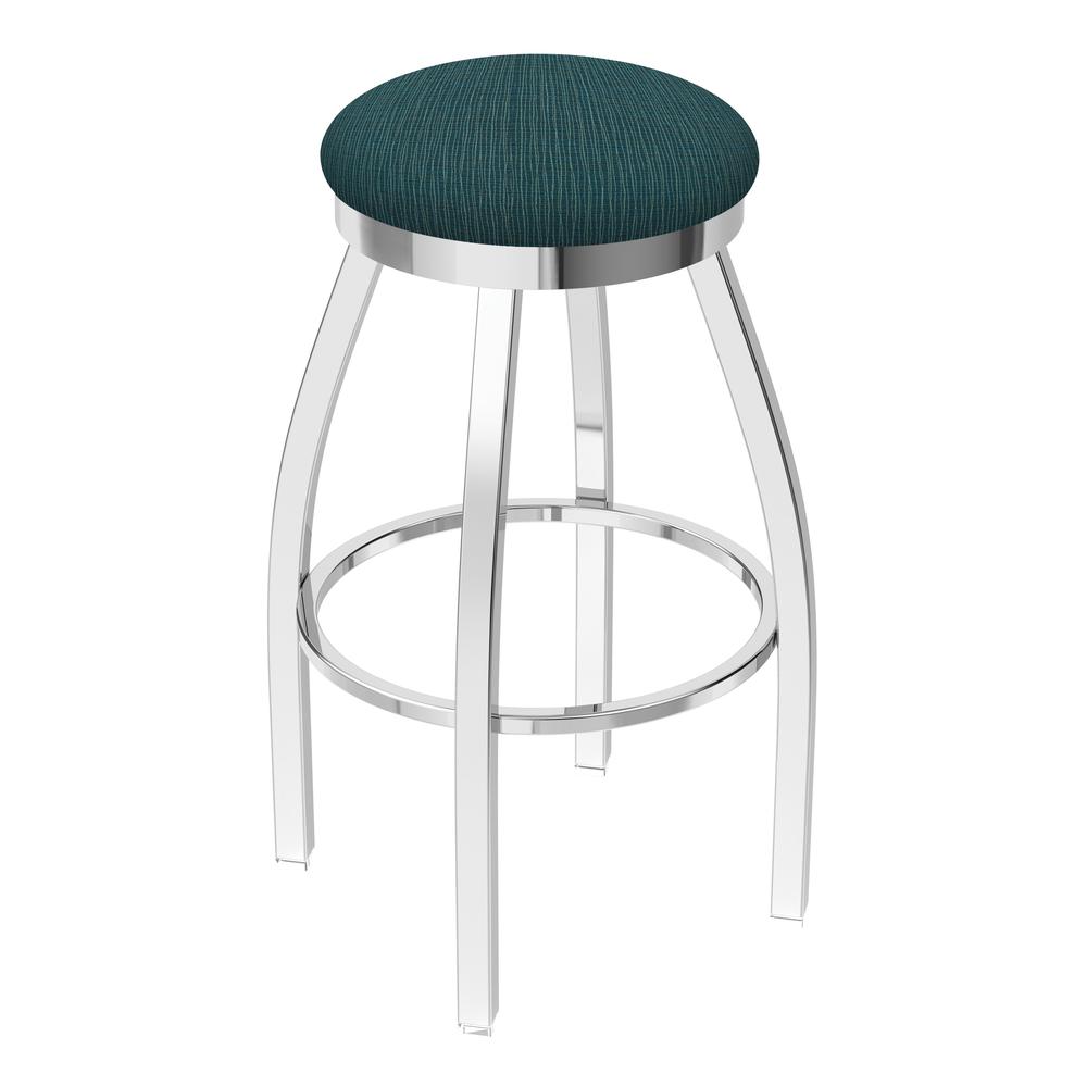 802 Misha 36" Swivel Extra Tall Bar Stool with Chrome Finish and Graph Tidal Seat. Picture 1